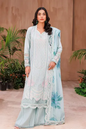 3-PC Unstitched Embroidered Chikankari Lawn Suit