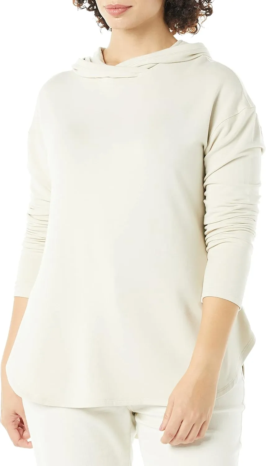 Amazon Essentials Women's Supersoft Terry Essentials Hoodie, Standard-Fit Long-Sleeve Pullover