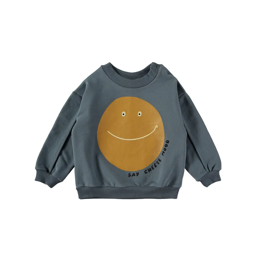 BABYCLIC SAY CHEESE STORM BLUE SWEATSHIRT