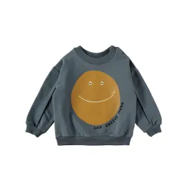 BABYCLIC SAY CHEESE STORM BLUE SWEATSHIRT