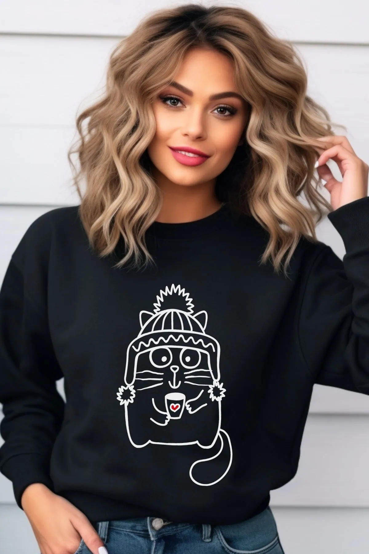 Beanie Kitty Fleece Sweatshirt