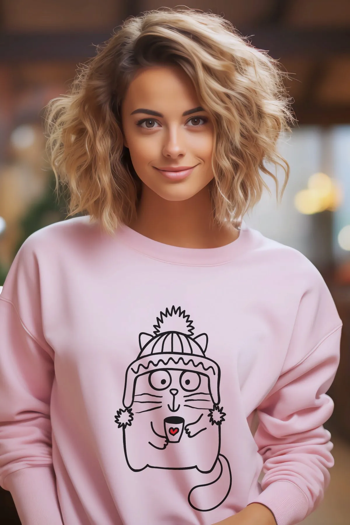 Beanie Kitty Fleece Sweatshirt