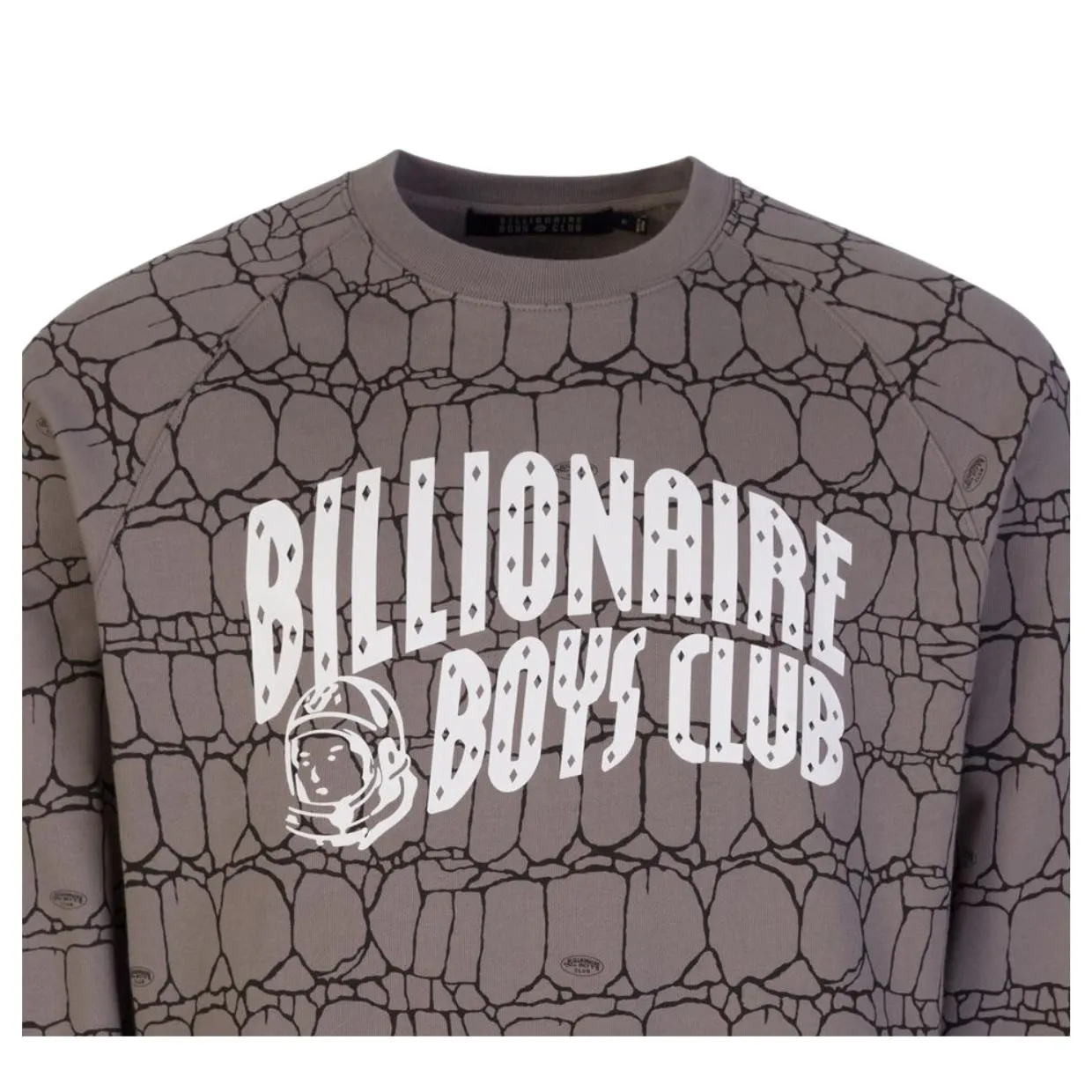 Billionaire Boys Club Gator Camo Arch Logo Grey Sweatshirt