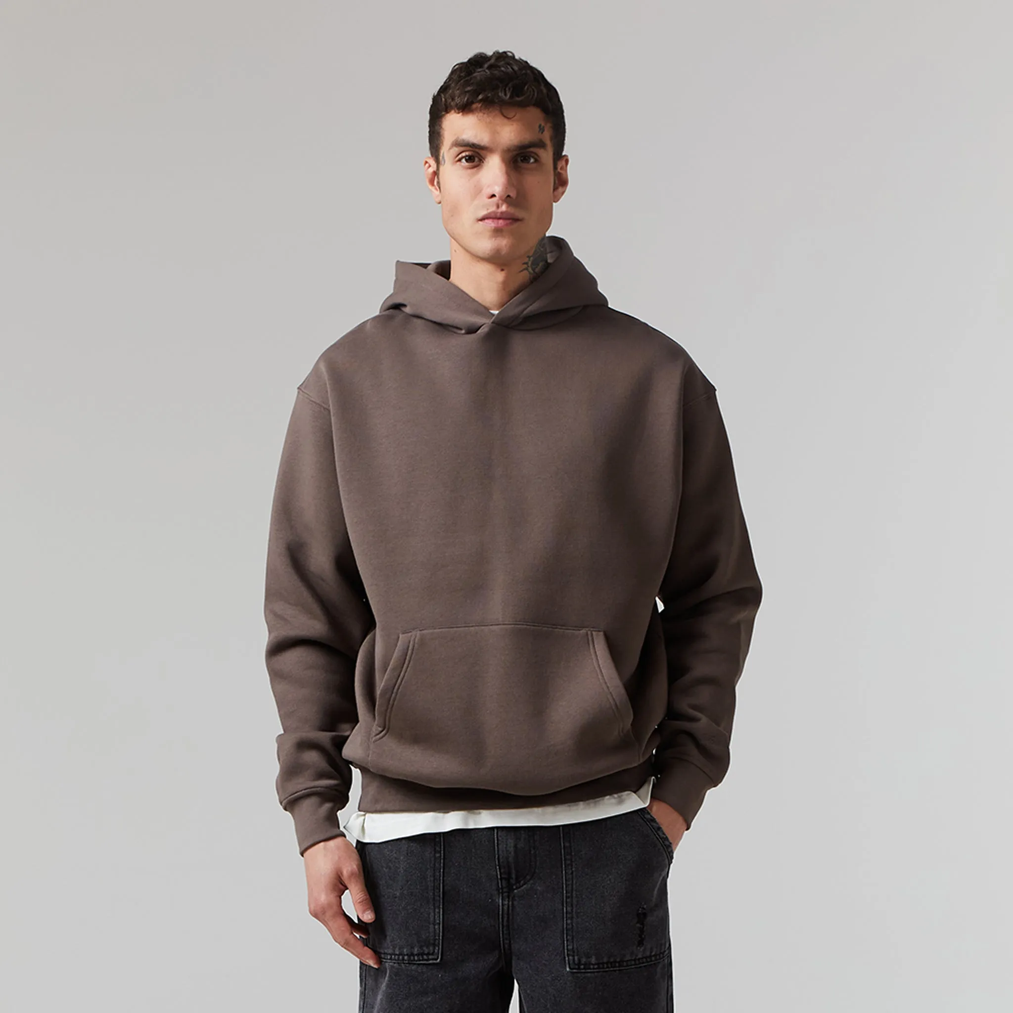 Box Fit Hoodie | Mocha