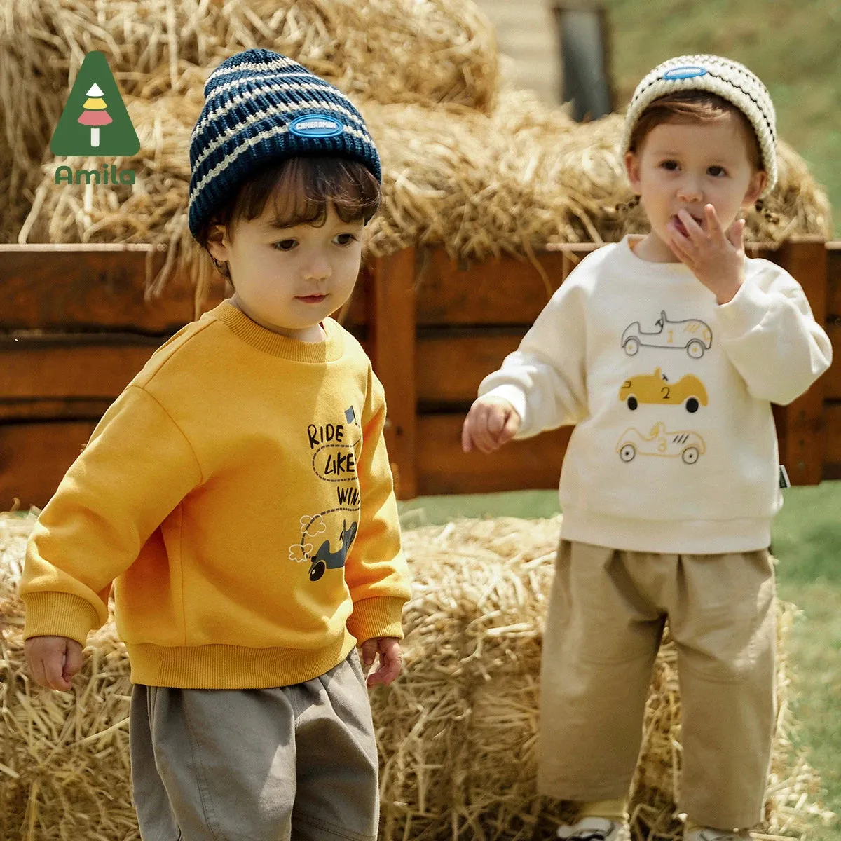Cartoon Print Baby Sweatshirt