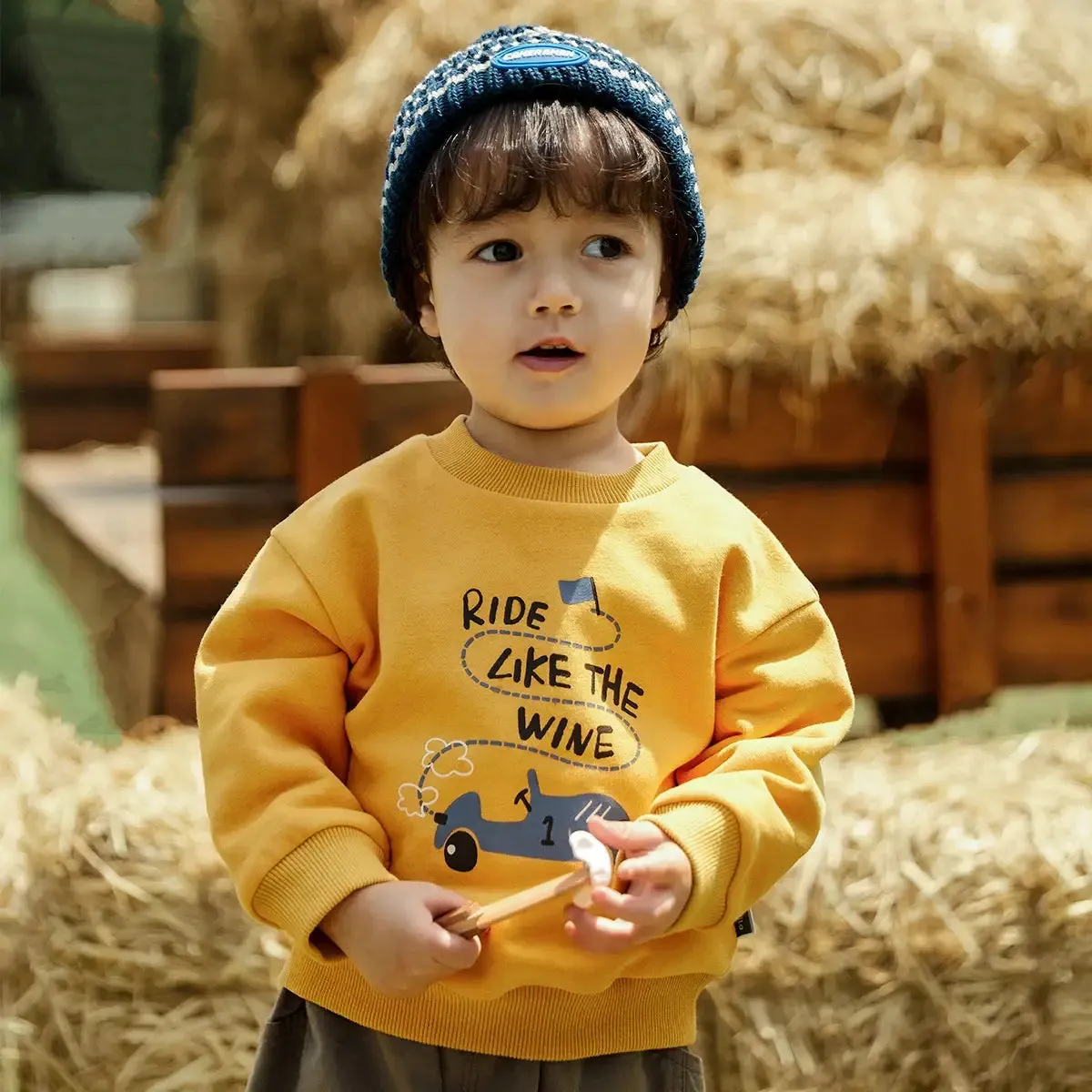 Cartoon Print Baby Sweatshirt