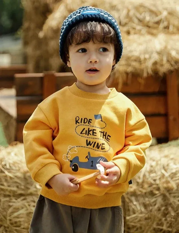 Cartoon Print Baby Sweatshirt