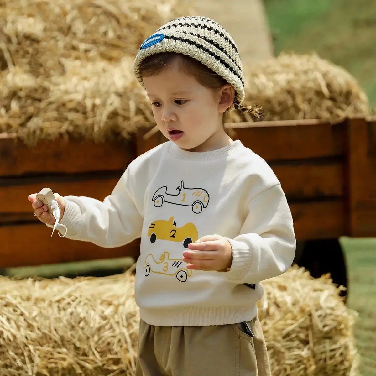 Cartoon Print Baby Sweatshirt