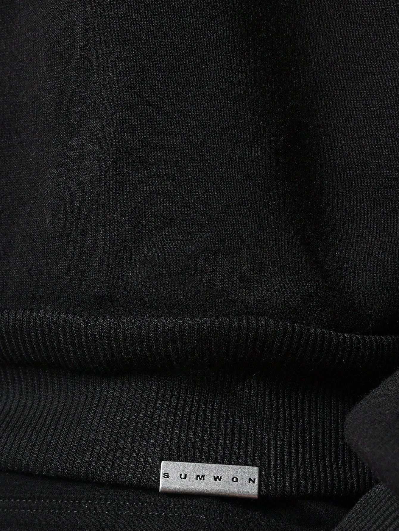 Crop Fit Embroidered Super Funnel Neck Hoodie With Detachable Hood