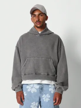 Crop Fit Overhead Washed Hoodie