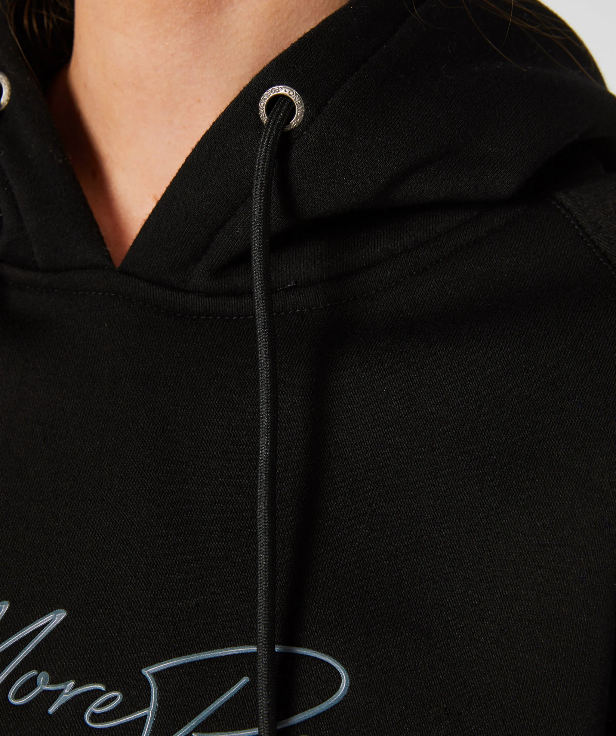 Crop Pullover Hoodie Black