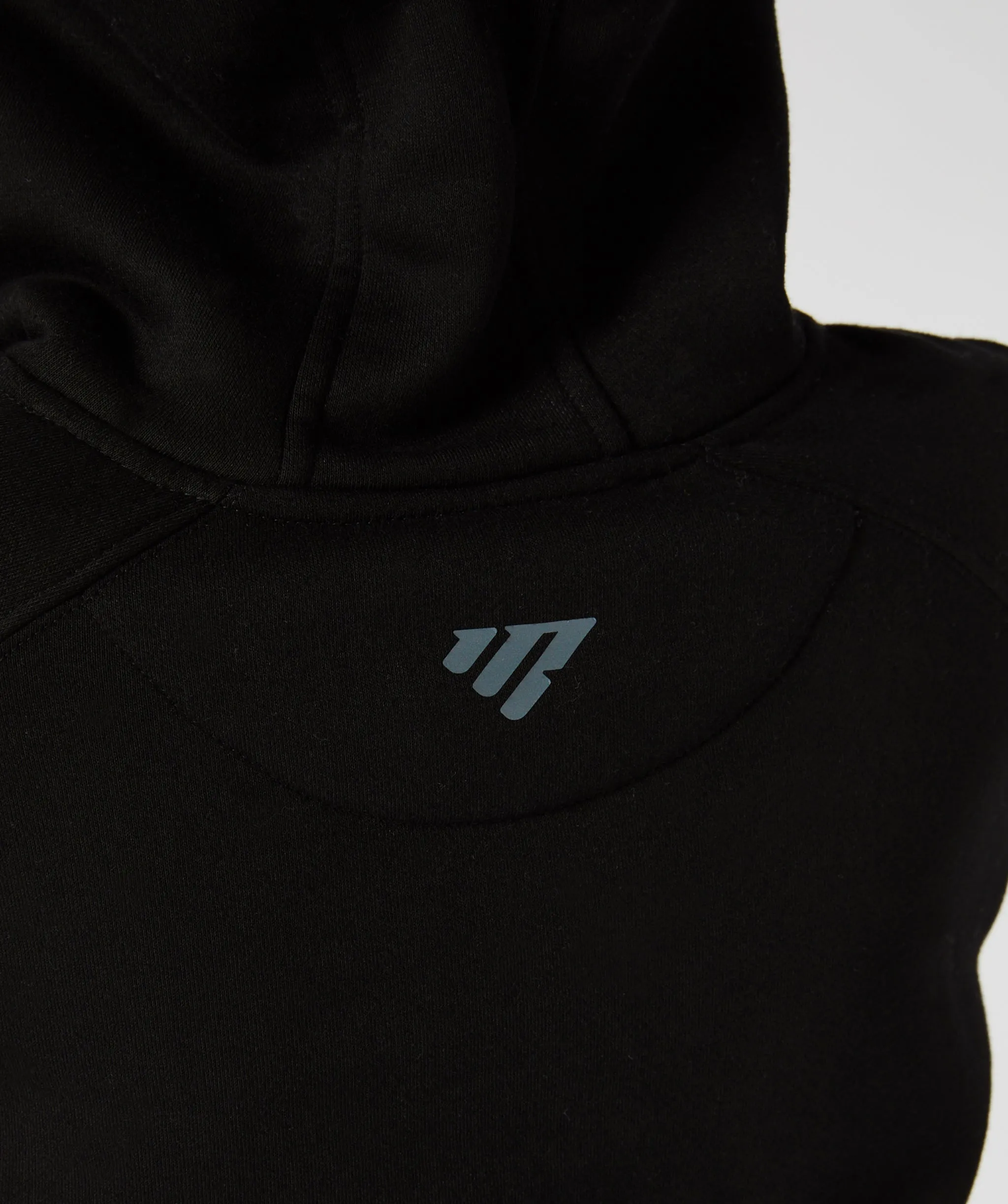 Crop Pullover Hoodie Black