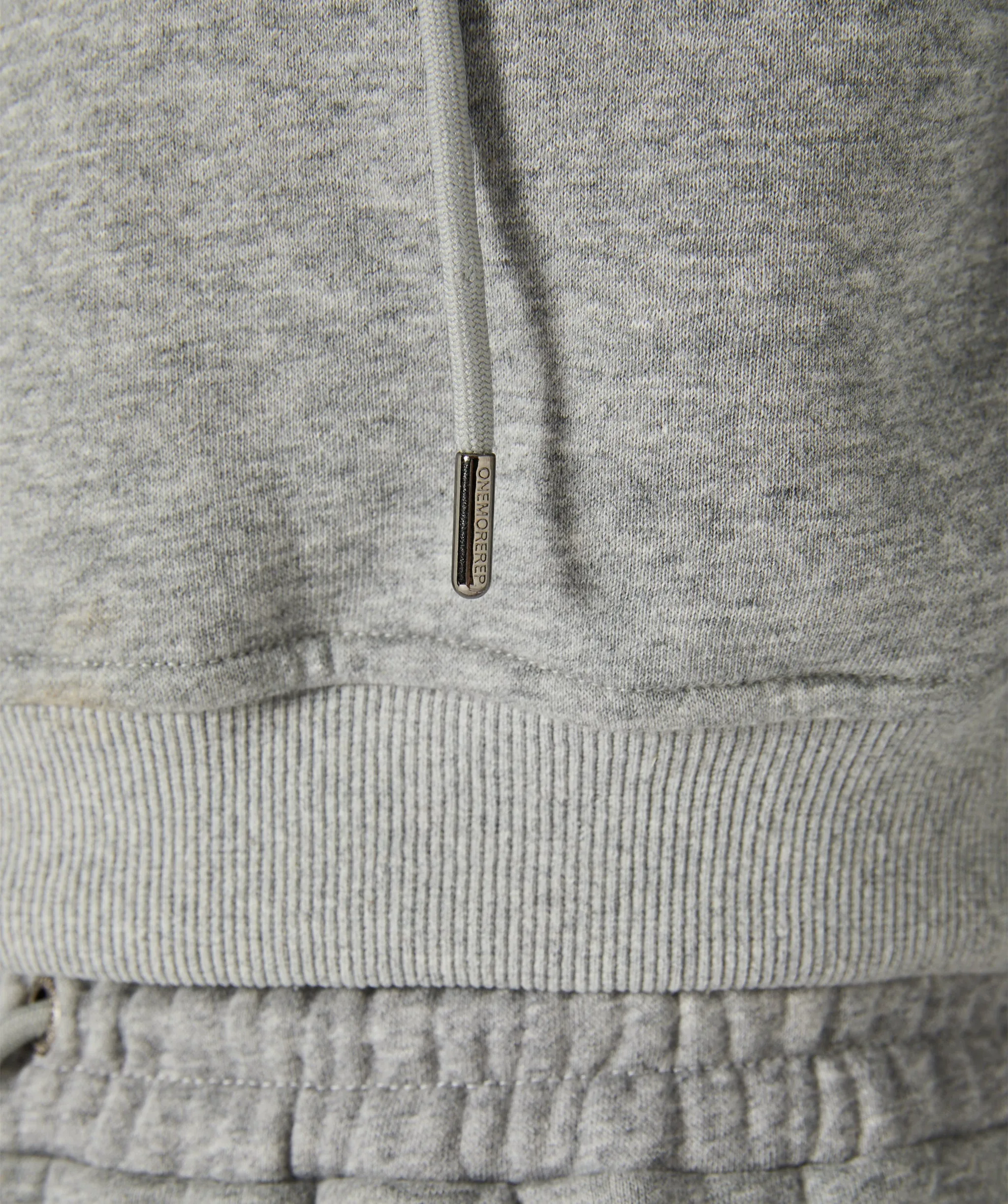 Crop Pullover Hoodie Grey