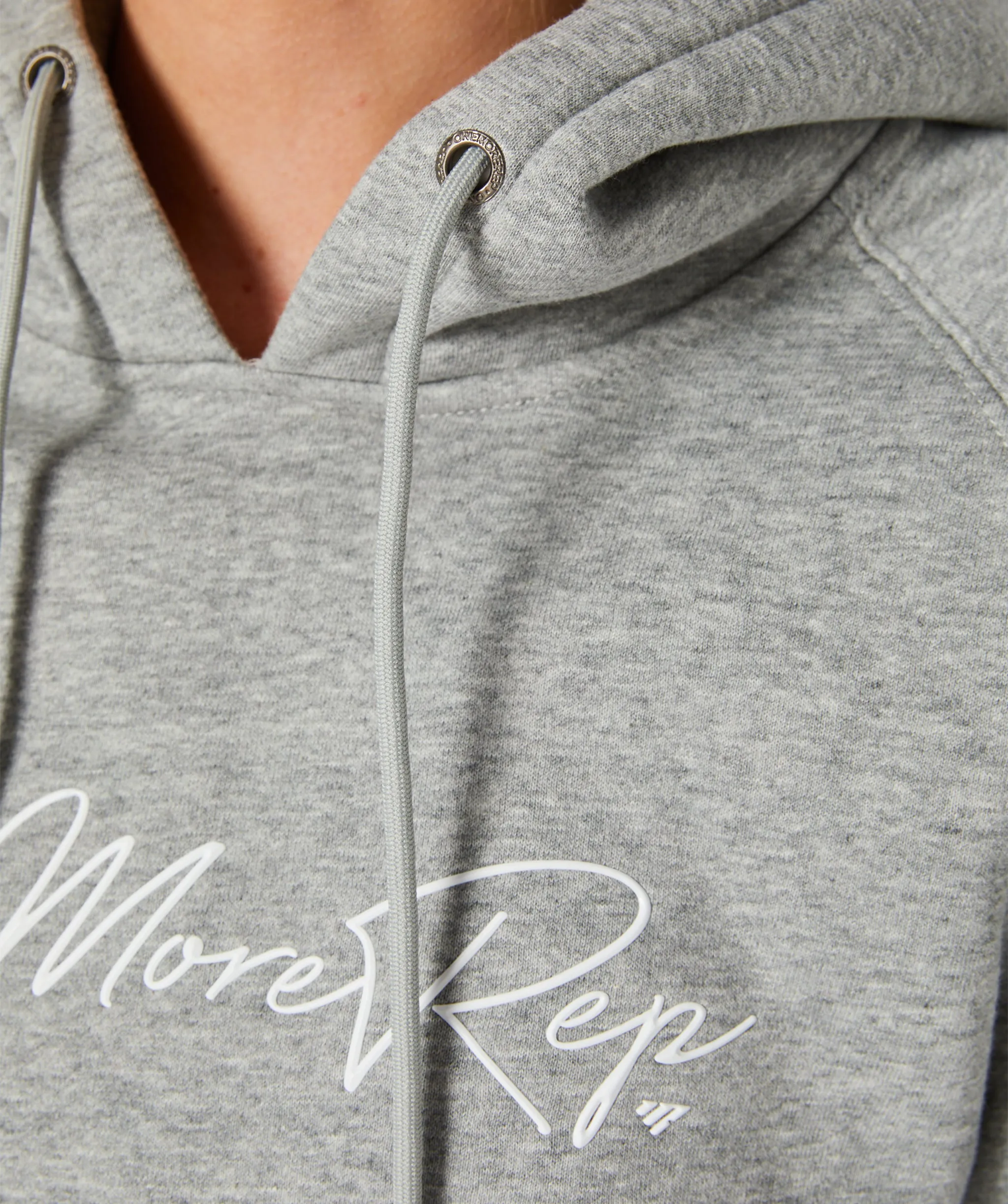 Crop Pullover Hoodie Grey