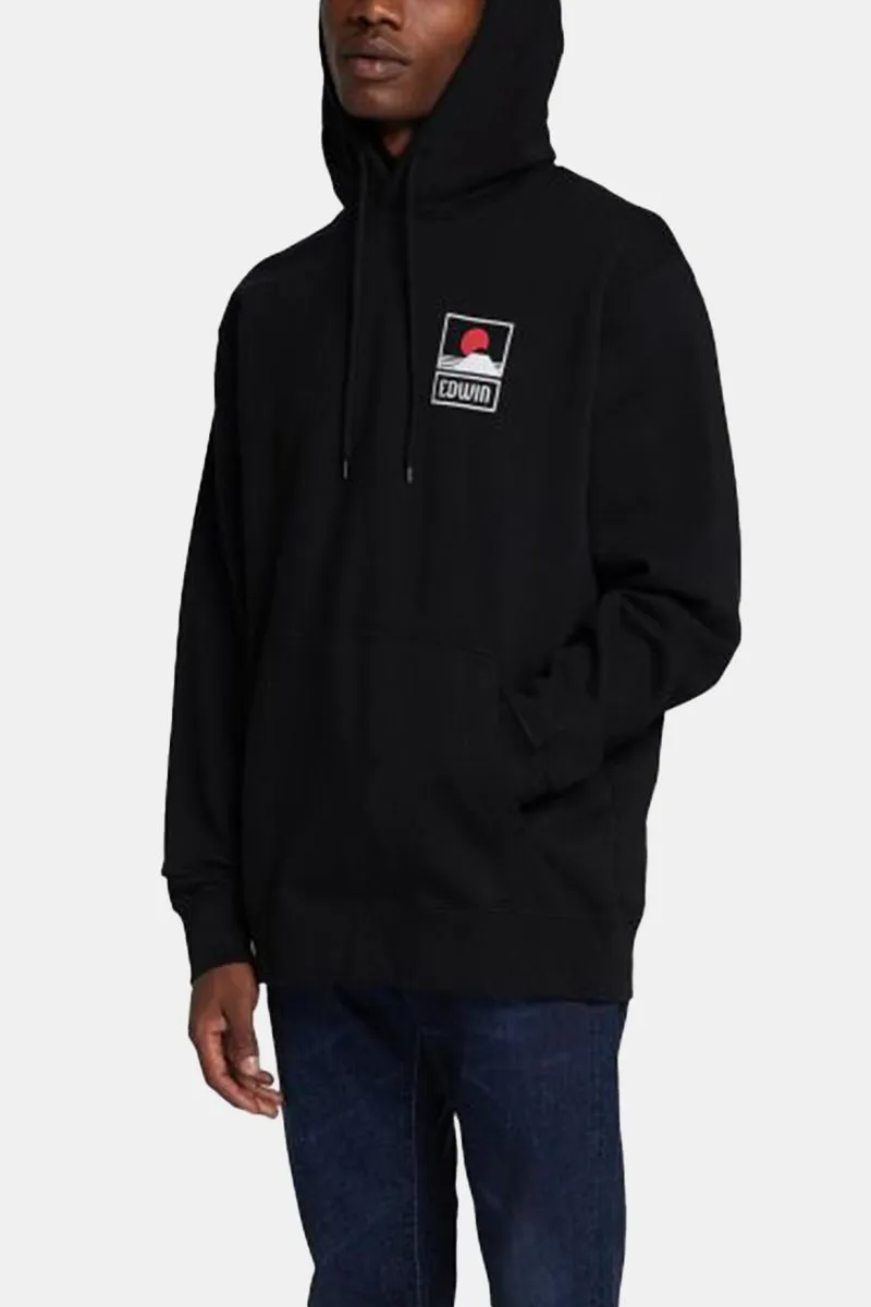 Edwin Sunset On Mount Fuji Hooded Sweatshirt (Black)