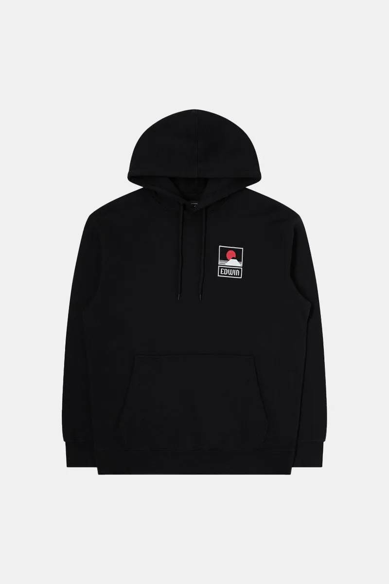 Edwin Sunset On Mount Fuji Hooded Sweatshirt (Black)