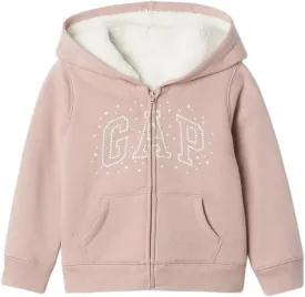 GAP Baby Girls Logo Full Zip Hoodie Hooded Sweatshirt