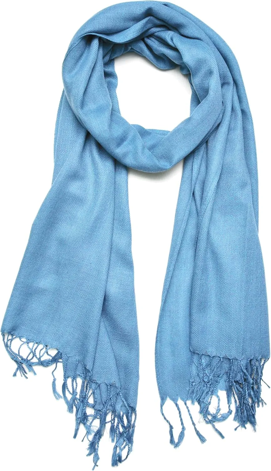 Gelante Plain Soft Pashmina Shawl Wrap Scarf Solid Colors.