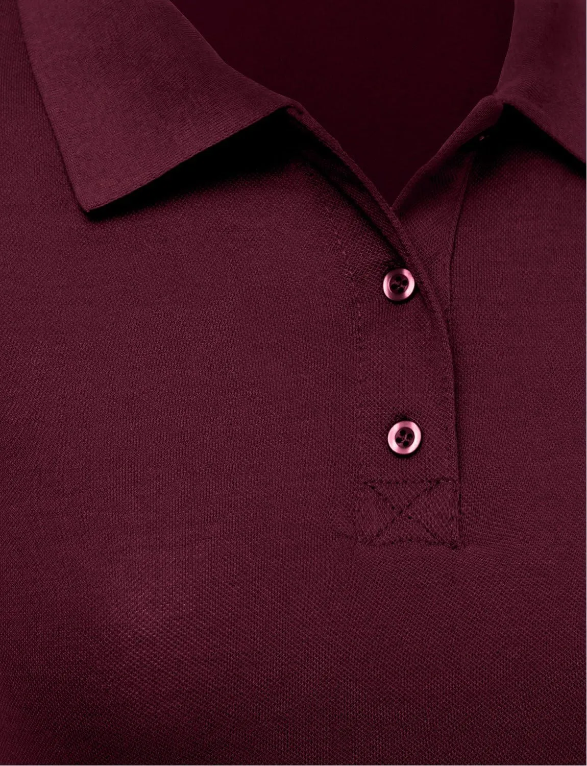 J. LOVNY Women's Slim Fit Long Waist Short Sleeve Plain Polo Tee Shirts