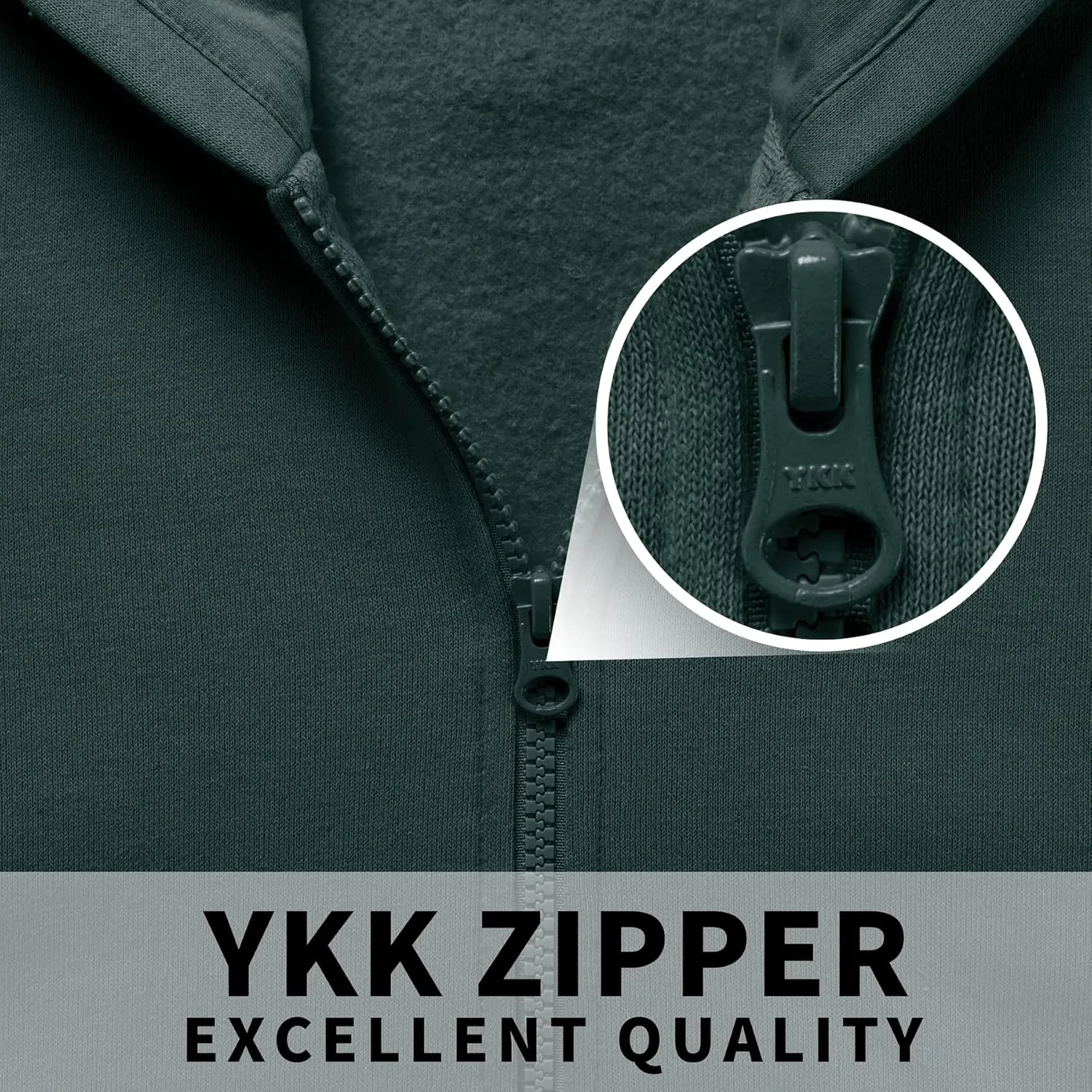Kid Nation Kids Soft Brushed Fleece Zip-Up Hooded Sweatshirt Hoodie for Boys or Girls 4-12 Years