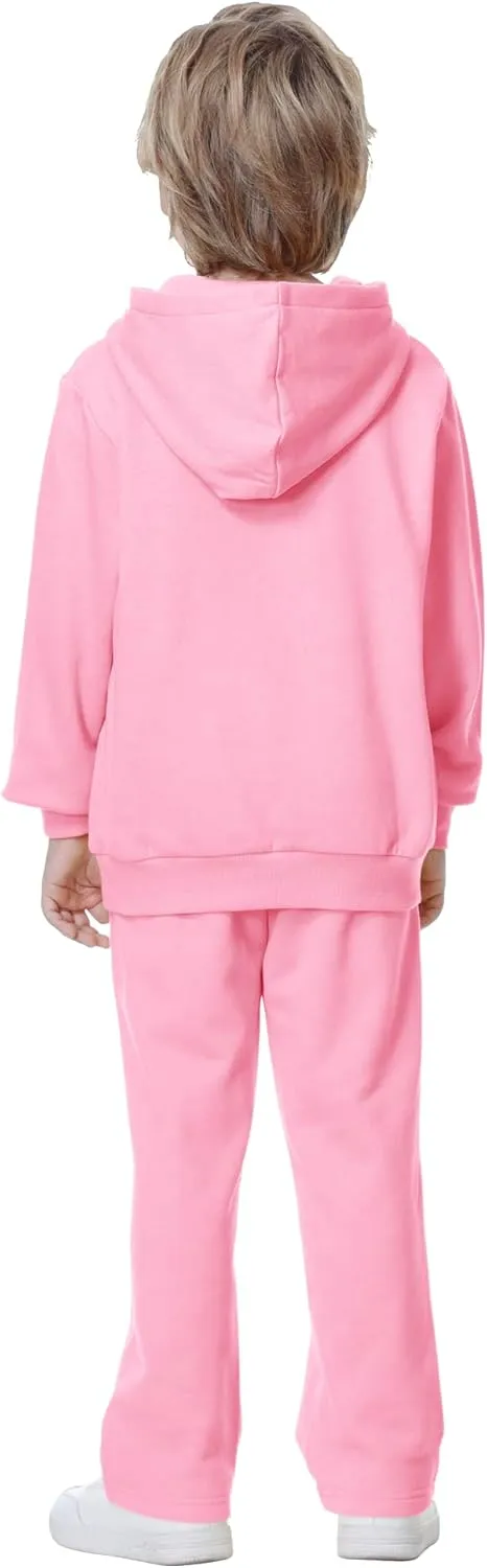 Kid Nation Kids Soft Brushed Fleece Zip-Up Hooded Sweatshirt Hoodie for Boys or Girls 4-12 Years
