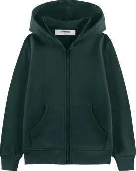 Kid Nation Kids Soft Brushed Fleece Zip-Up Hooded Sweatshirt Hoodie for Boys or Girls 4-12 Years