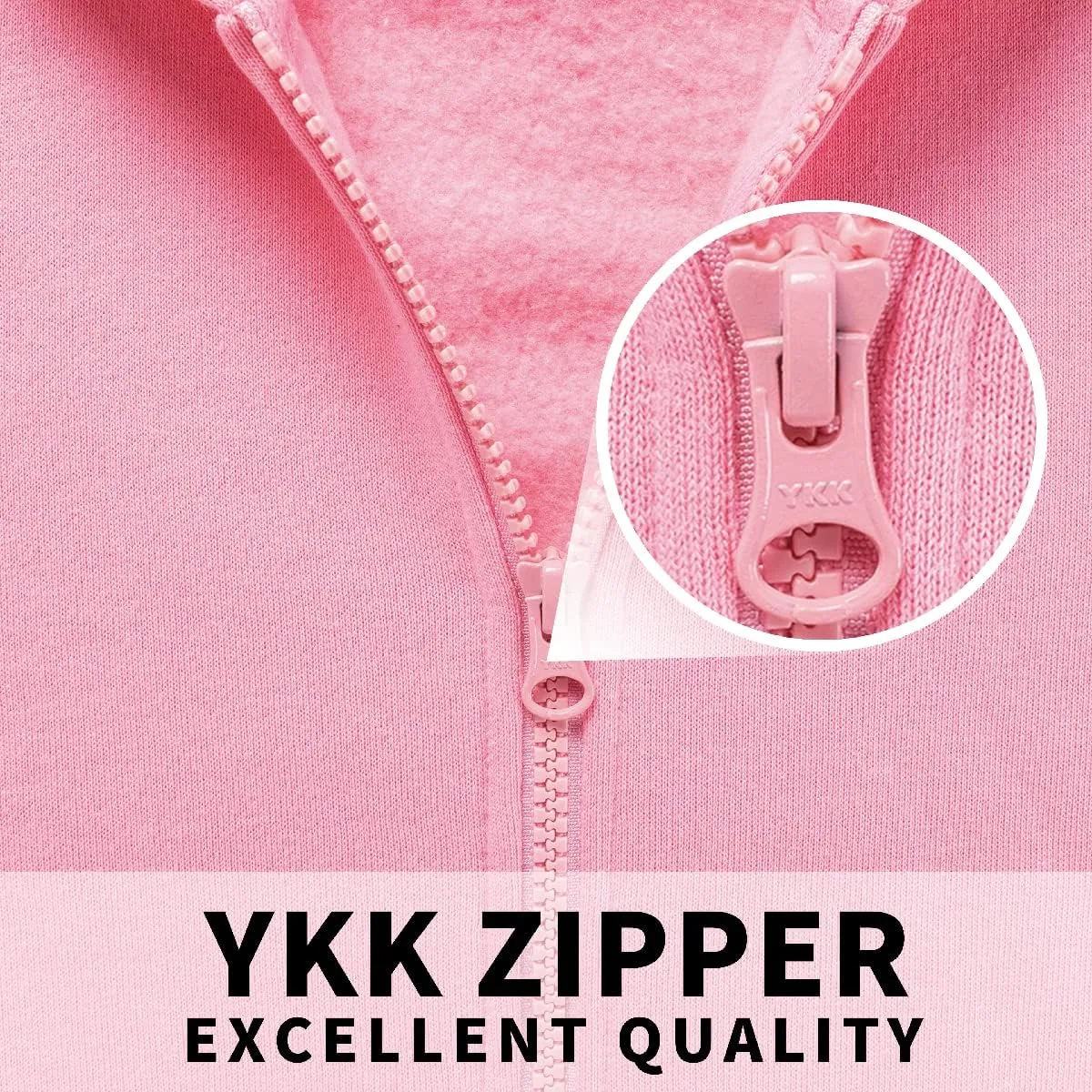 Kid Nation Kids Soft Brushed Fleece Zip-Up Hooded Sweatshirt Hoodie for Boys or Girls 4-12 Years