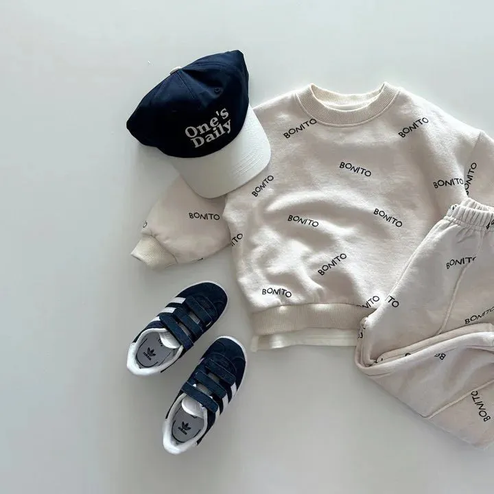 Letter Print Casual Jogger Set
