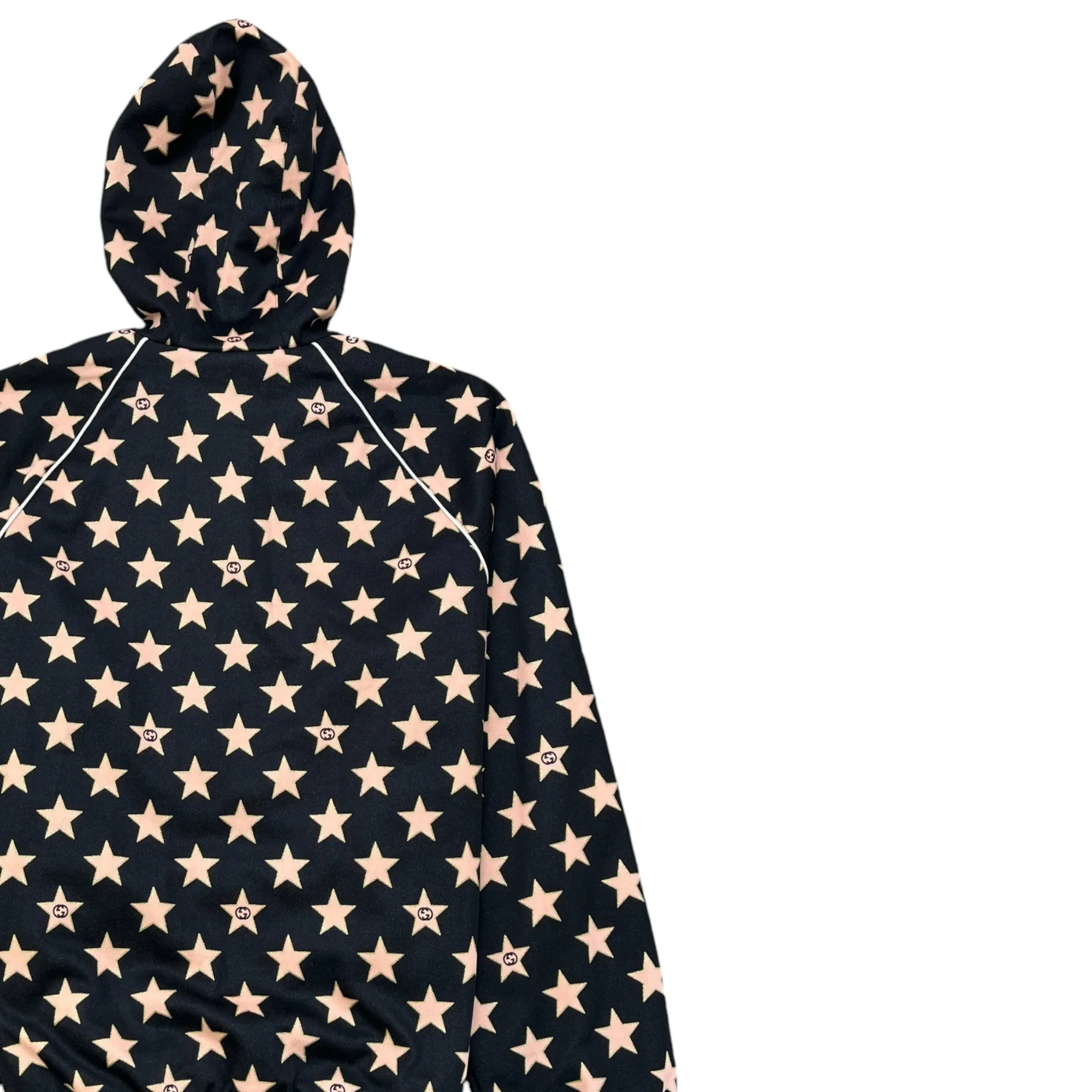 Men's Star Monogram Hoodie Black Size S