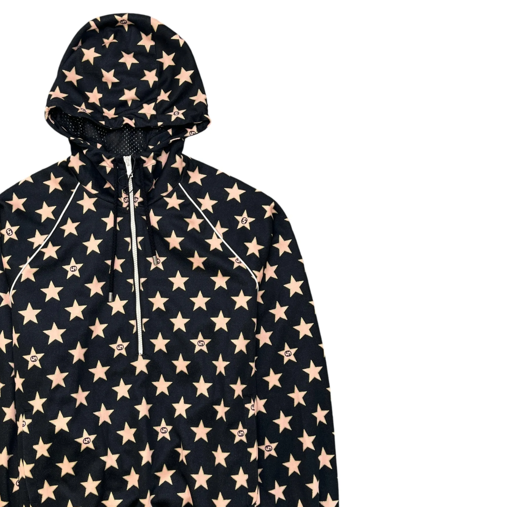Men's Star Monogram Hoodie Black Size S