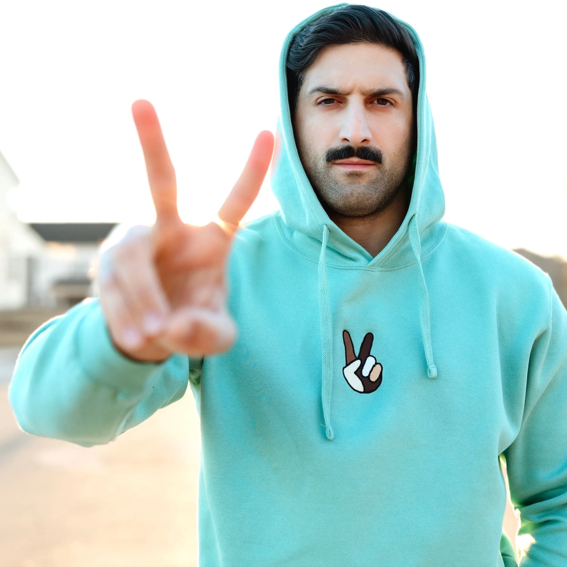 Peace Complexion Embroidered Hoodie