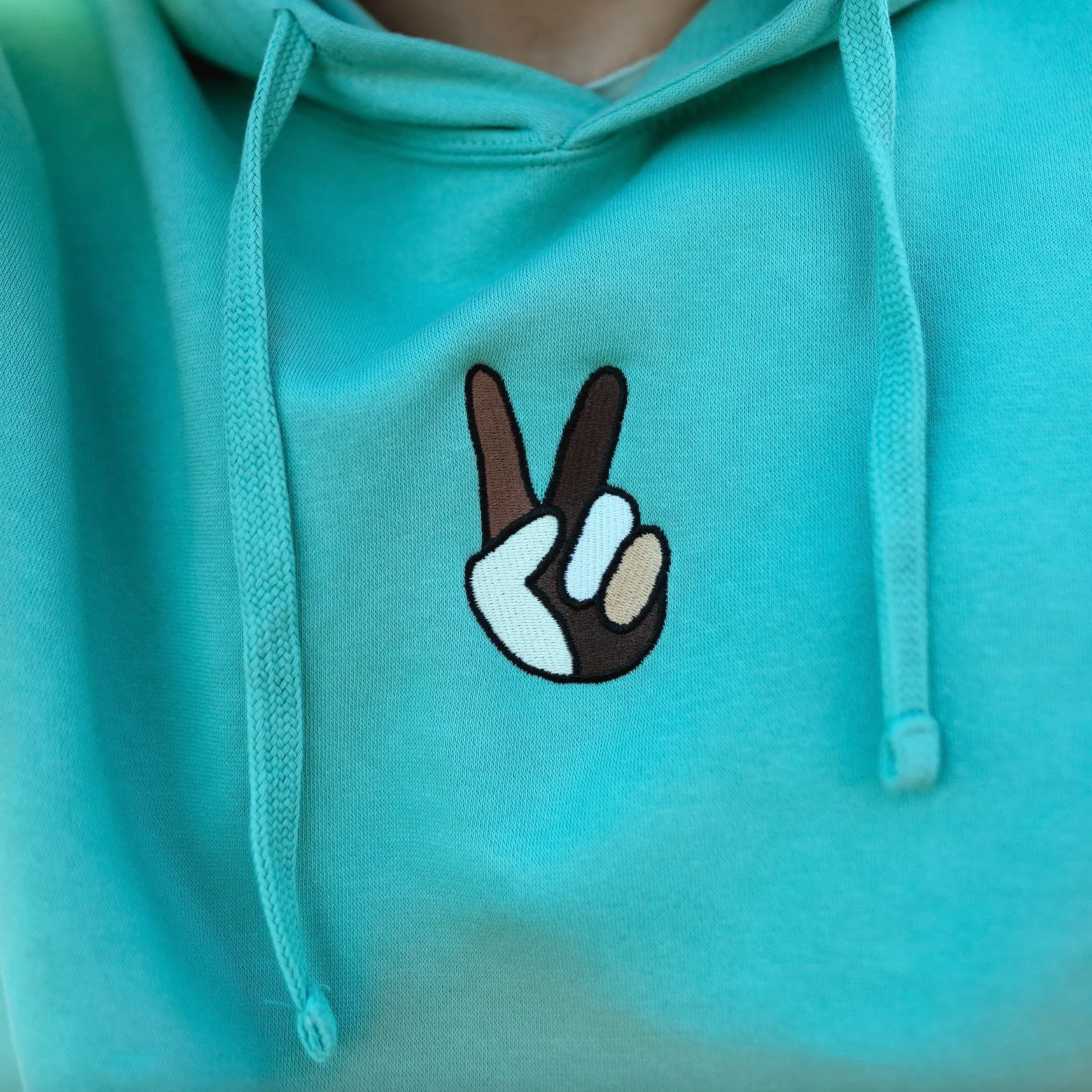 Peace Complexion Embroidered Hoodie