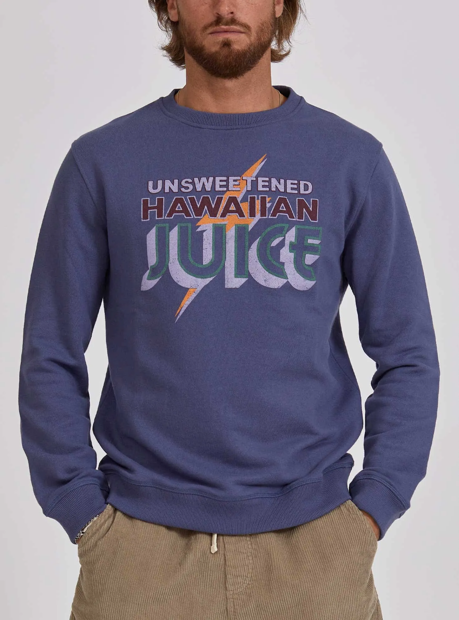 REGULAR FLEECE SWEATSHIRT WITH FRONT PRINT
