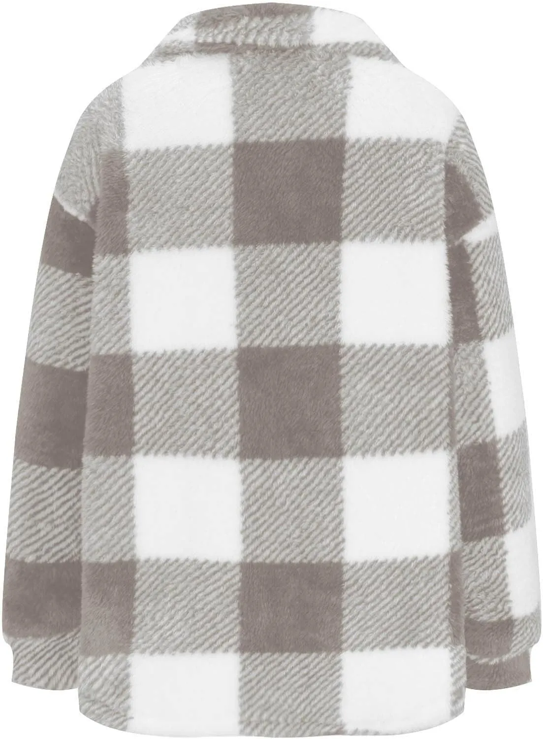 Shackets for Women 2024 Plus Size Fleece Lined Flannel Jacket,Plaid Button Down Shirt Fashion Fall Winter Outfits