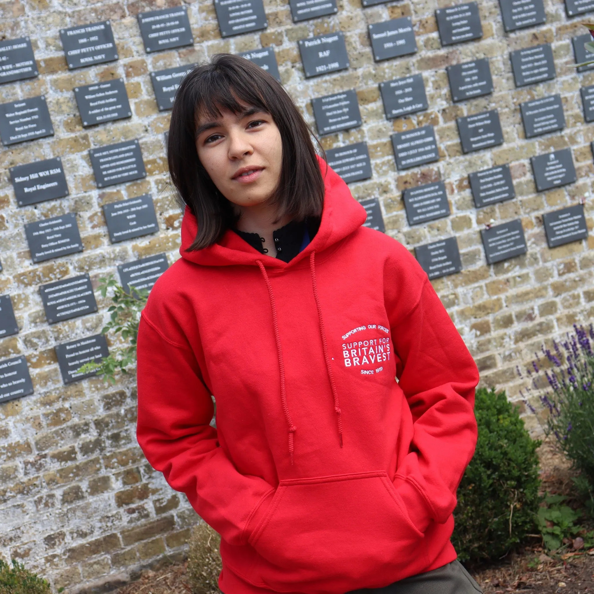 Support For Britain's Bravest Hoodie Unisex - Red