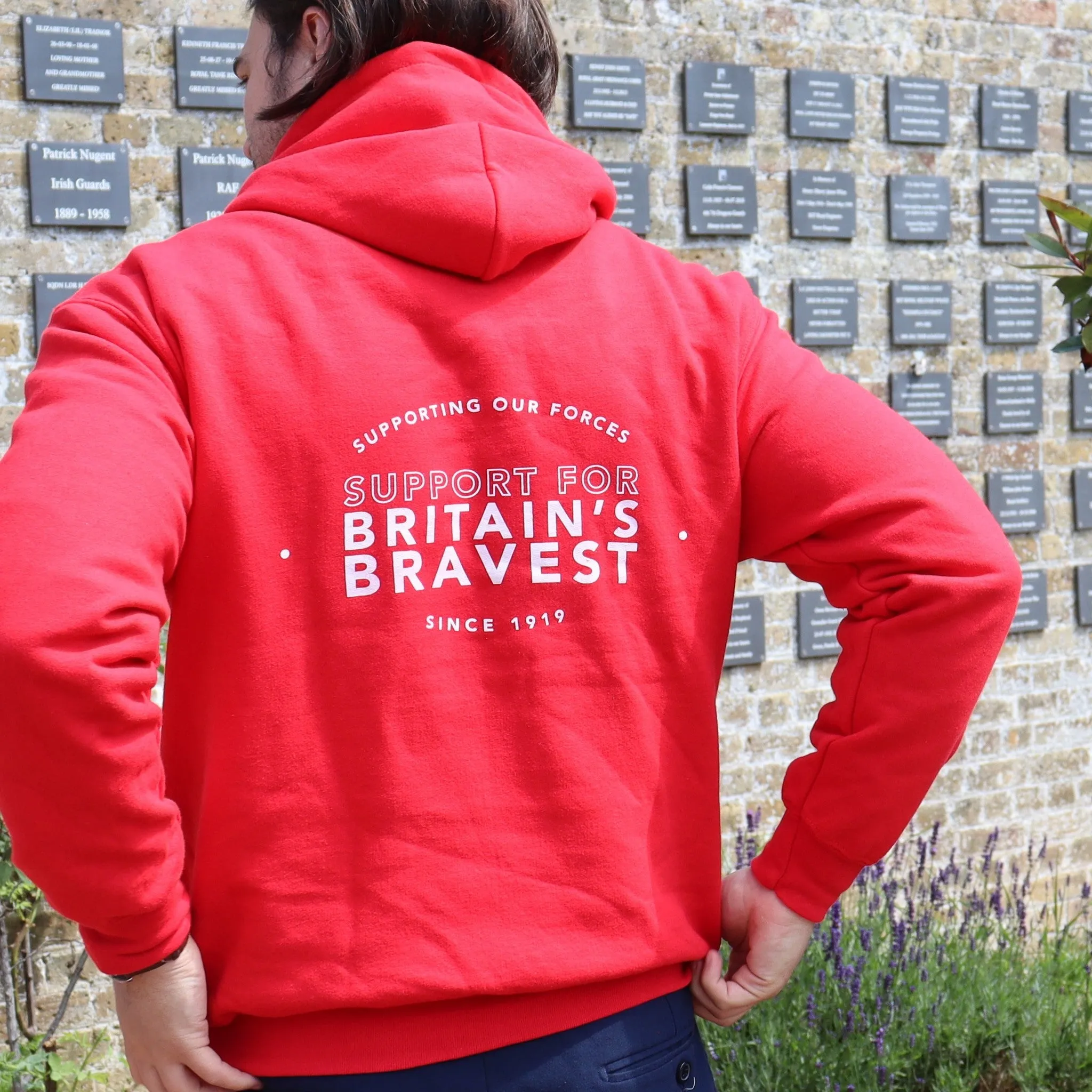 Support For Britain's Bravest Hoodie Unisex - Red