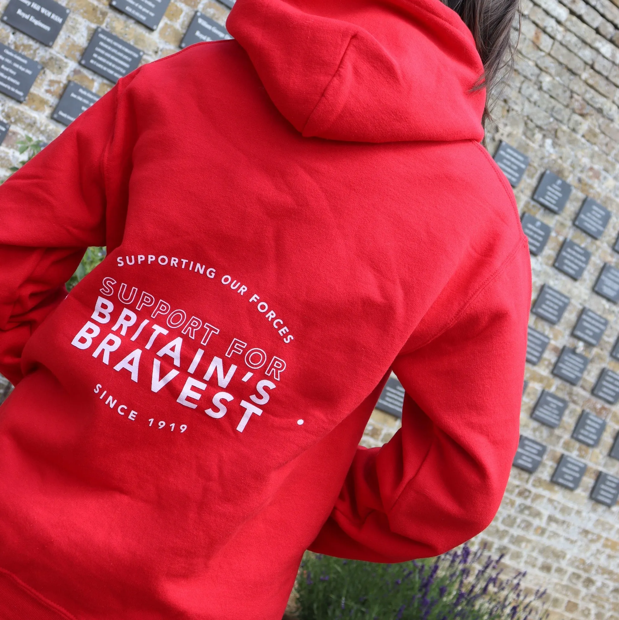 Support For Britain's Bravest Hoodie Unisex - Red