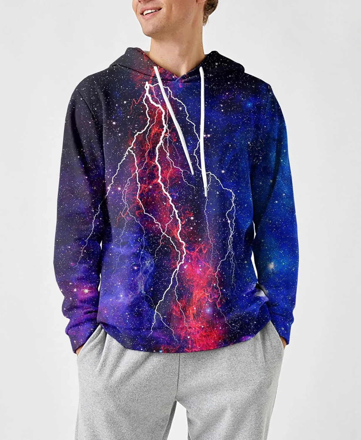 SYAIMN Unisex 3D Printed Hoodies Casual Workout Hoodie Sweater Sweatshirt