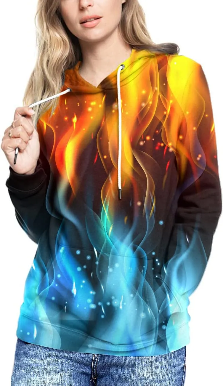 SYAIMN Unisex 3D Printed Hoodies Casual Workout Hoodie Sweater Sweatshirt
