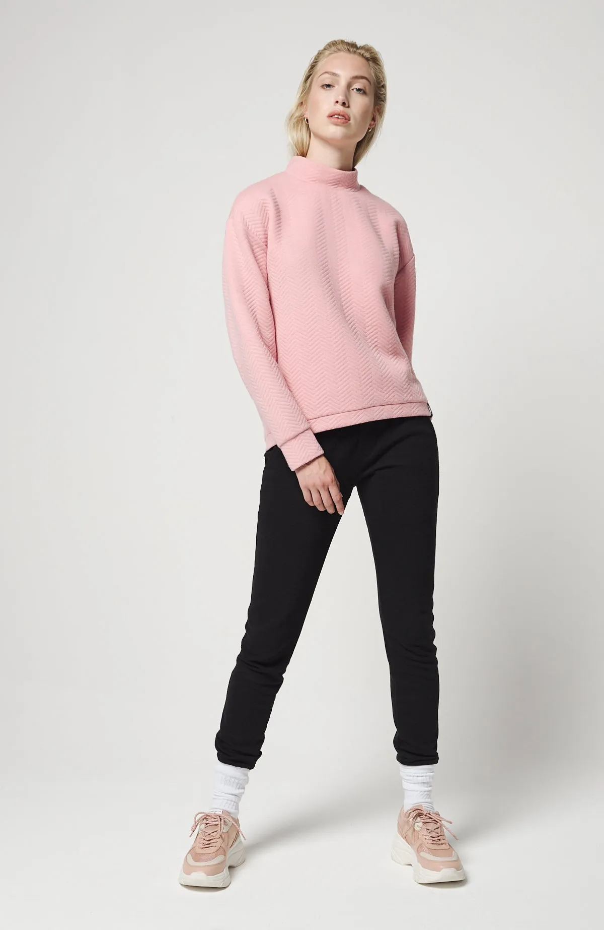 Womens Aralia Quilted Crew Winter Moss