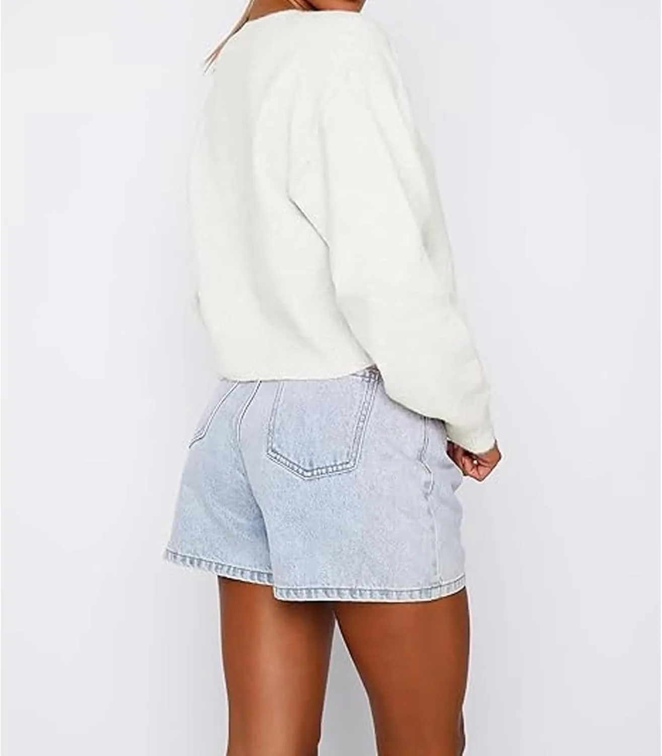 Womens Y2K Cardigan Sweaters Long Sleeve Open Front Button Down Crop Sweater Solid Knit Pullover Fall Outfits Tops