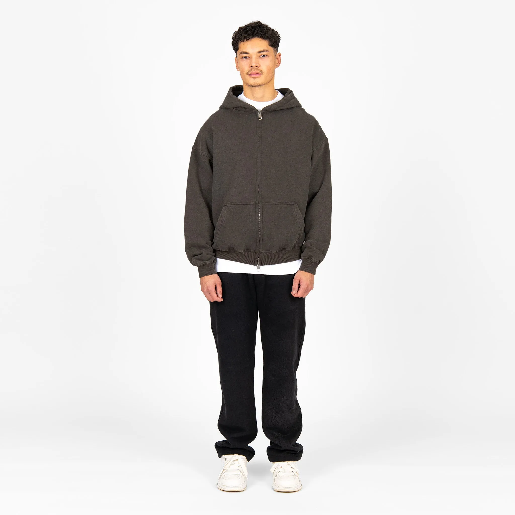 Zip Hoodie - Vintage Mocha